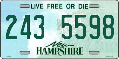 NH license plate 2435598