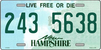NH license plate 2435638