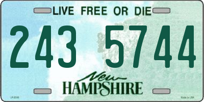 NH license plate 2435744