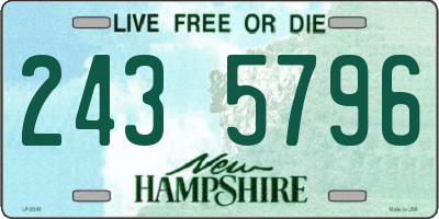 NH license plate 2435796