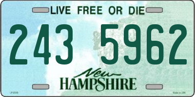 NH license plate 2435962