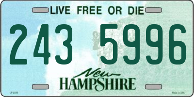 NH license plate 2435996