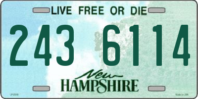 NH license plate 2436114