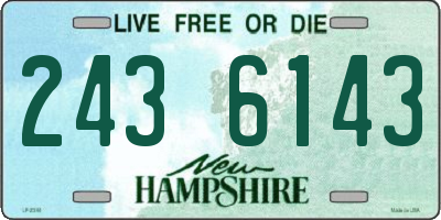 NH license plate 2436143