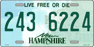 NH license plate 2436224