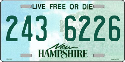 NH license plate 2436226