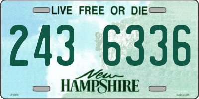 NH license plate 2436336