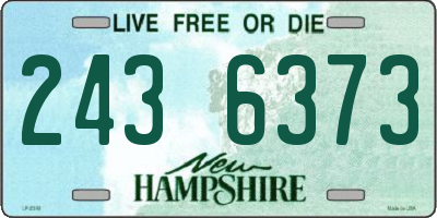 NH license plate 2436373