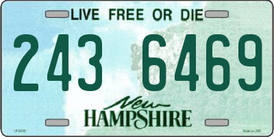 NH license plate 2436469