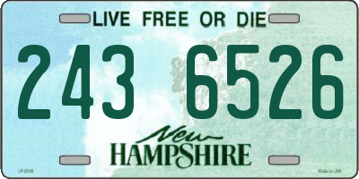 NH license plate 2436526