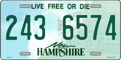 NH license plate 2436574