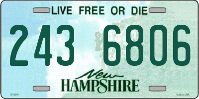 NH license plate 2436806