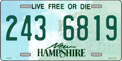 NH license plate 2436819