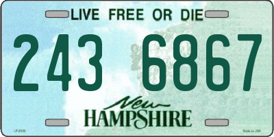 NH license plate 2436867