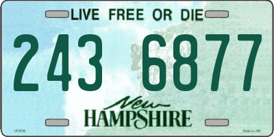 NH license plate 2436877