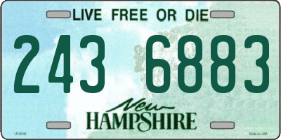 NH license plate 2436883