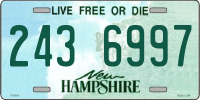 NH license plate 2436997