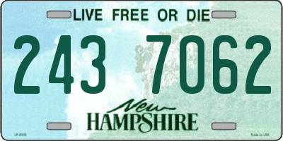 NH license plate 2437062