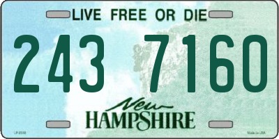 NH license plate 2437160
