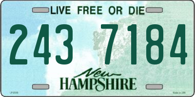 NH license plate 2437184