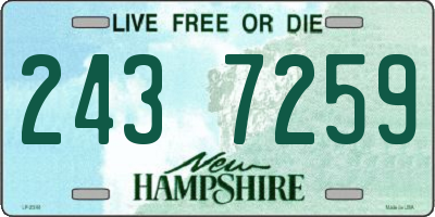 NH license plate 2437259