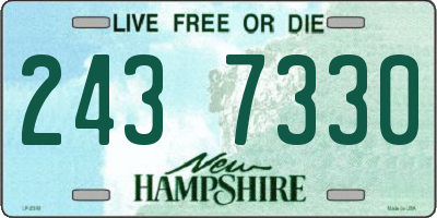 NH license plate 2437330