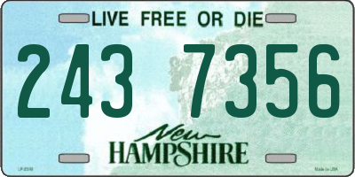 NH license plate 2437356