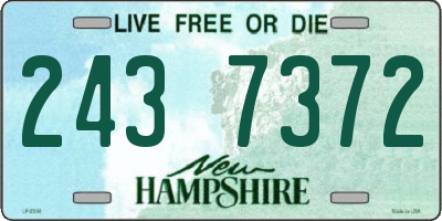 NH license plate 2437372