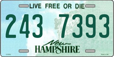 NH license plate 2437393