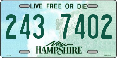 NH license plate 2437402