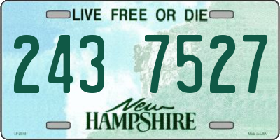 NH license plate 2437527
