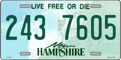 NH license plate 2437605