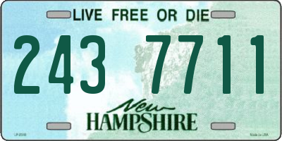 NH license plate 2437711