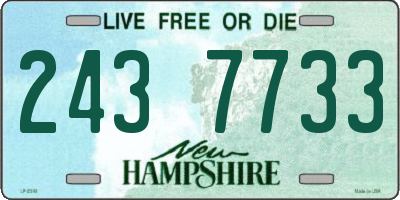 NH license plate 2437733