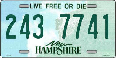 NH license plate 2437741