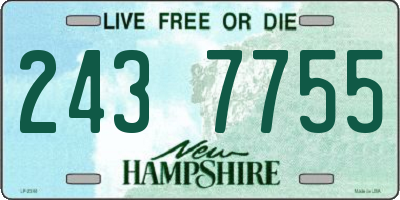 NH license plate 2437755