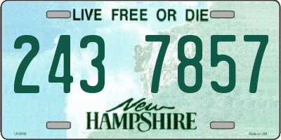 NH license plate 2437857