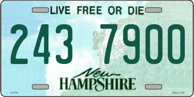 NH license plate 2437900