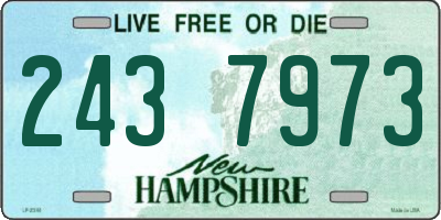 NH license plate 2437973