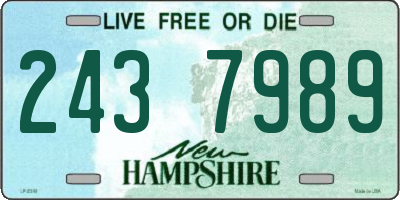 NH license plate 2437989