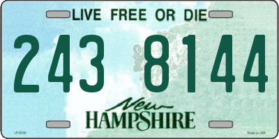 NH license plate 2438144