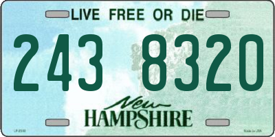 NH license plate 2438320