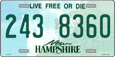NH license plate 2438360