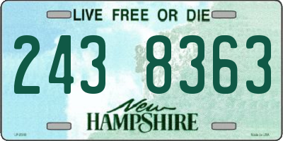 NH license plate 2438363