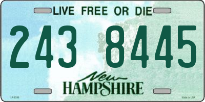 NH license plate 2438445