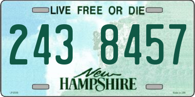 NH license plate 2438457