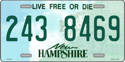 NH license plate 2438469