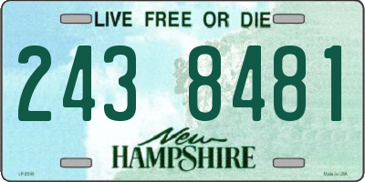 NH license plate 2438481