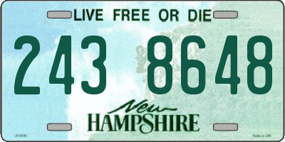 NH license plate 2438648