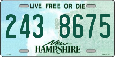 NH license plate 2438675